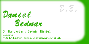 daniel bednar business card