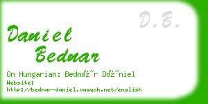 daniel bednar business card